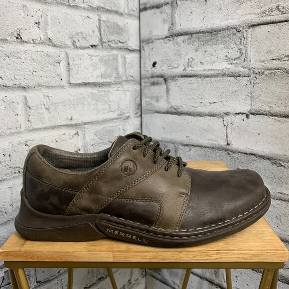 Merrell Shoes Mens 8.5 Brown Gunsmoke Leather Business Casual Performance Oxford main image 10